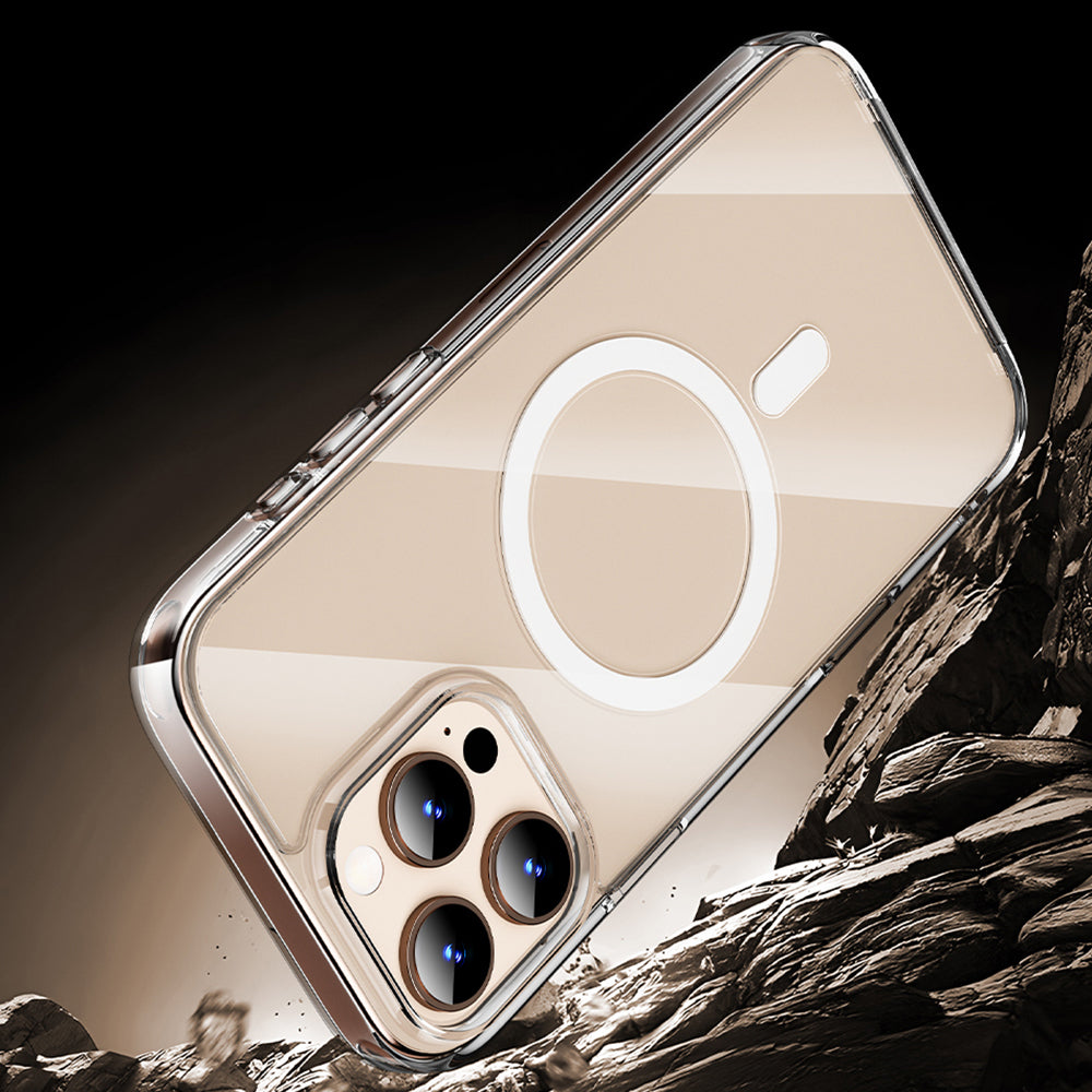Wiwu MCC-102 iPhone 16 Pro Max Magnetic Crystal Sert PC Telefon Kılıfı Wiwu MCC-102 iPhone 16 Pro Max Magnetic Crystal Sert PC Telefon Kılıfı